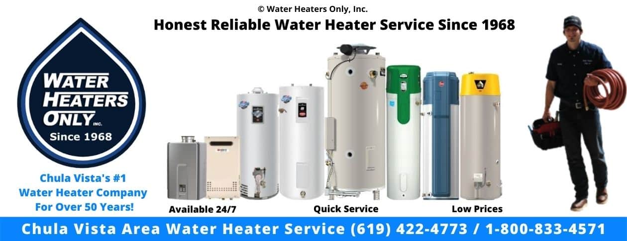 Chula Vista Water Heaters Only
